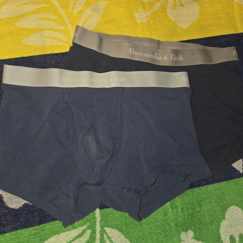 Abercrombie & Fitch Men's Boxer Briefs - Black and Gray